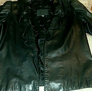 SALE***FENDI ROMA Leather JACKET SIZE 4